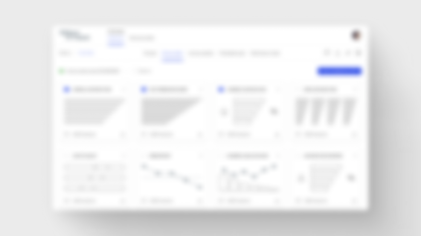 Blurred screenshot from the Customer Experience Accelerator reports