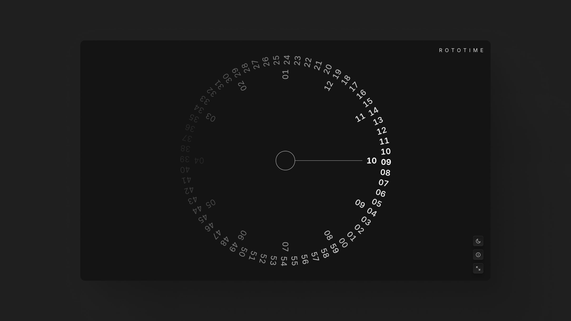 Screenshot of R O T O T I M E