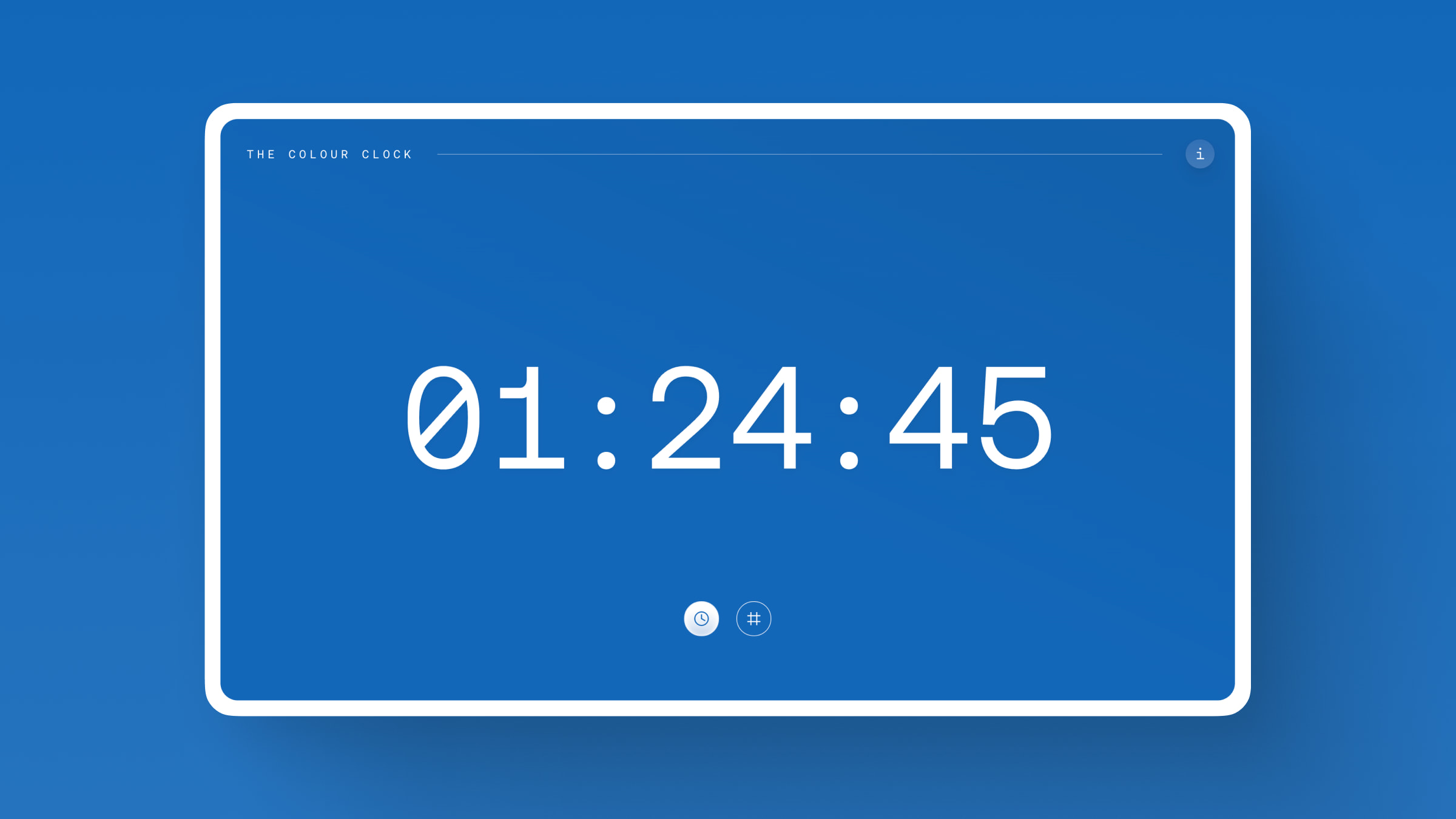 Screenshot of The Colour Clock