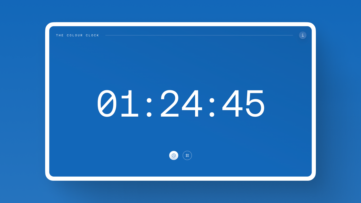 Screenshot of The Colour Clock